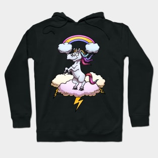 Unicorn On Thunder Cloud Hoodie